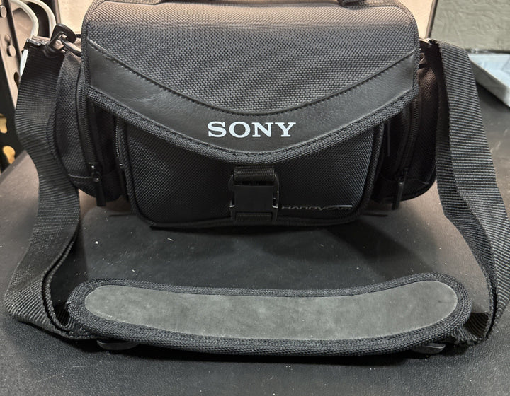 Sony Handycam HI8 Camcorder Black Carrying Case Bag w/ Shoulder Strap