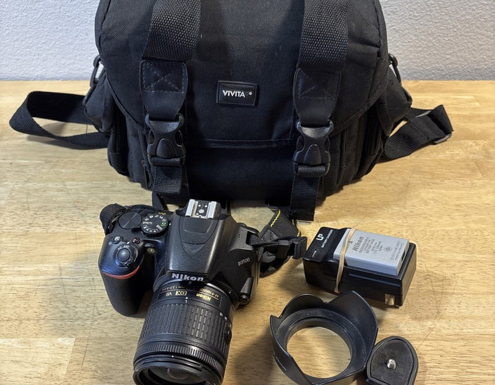 Nikon D3500 24.2MP with 18-55mm VR Lens Kit DSLR Camera - Black