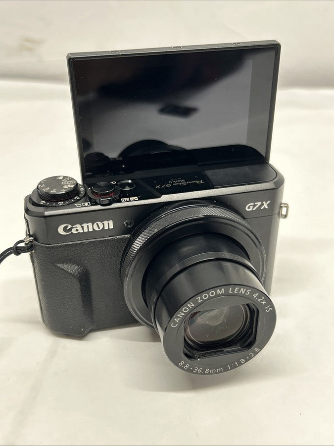 Canon PowerShot G7 X Mark II 20.1MP Compact Digital Point and Shoot Camera Black