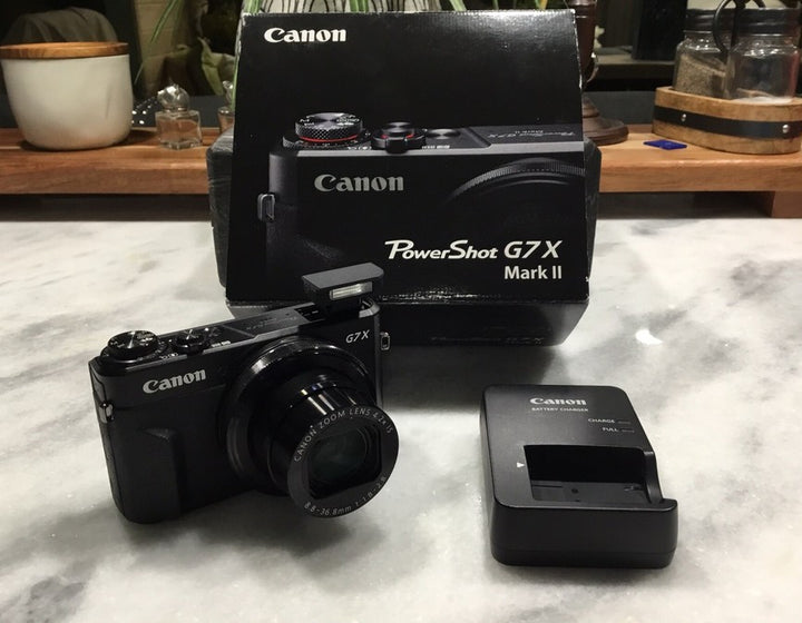 Canon PowerShot G7 X Mark II 20.1 MP Compact Digital Camera - Black